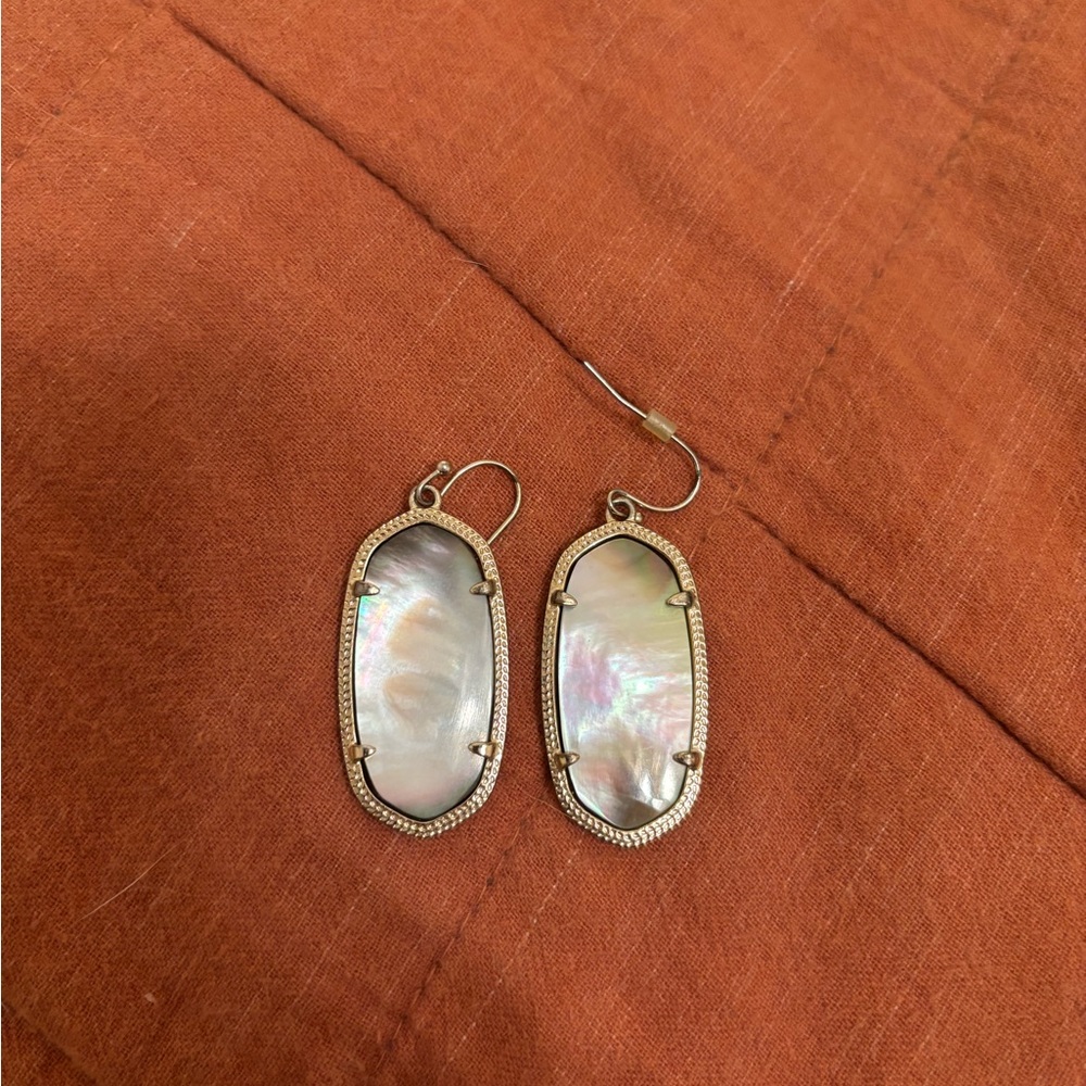 Elegant Silver and White Earrings